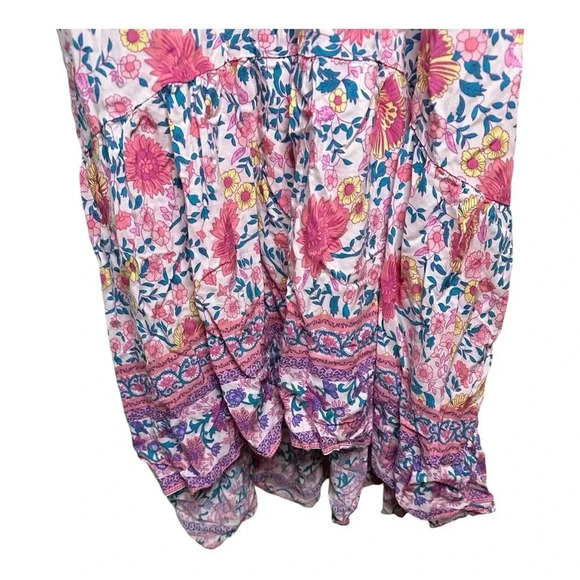 Solersun Pink Floral Adjustable Strap Maxi Dress // Size XL - Picture 3 of 5